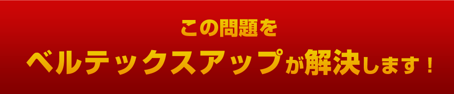 この問題をベルテックスアップが解決します！